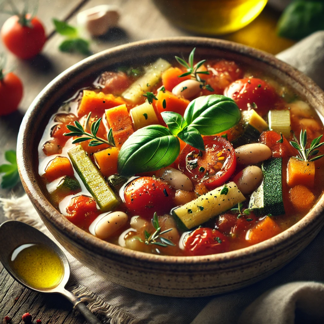 Cozy Minestrone Soup with Tonda Iblea EVOO